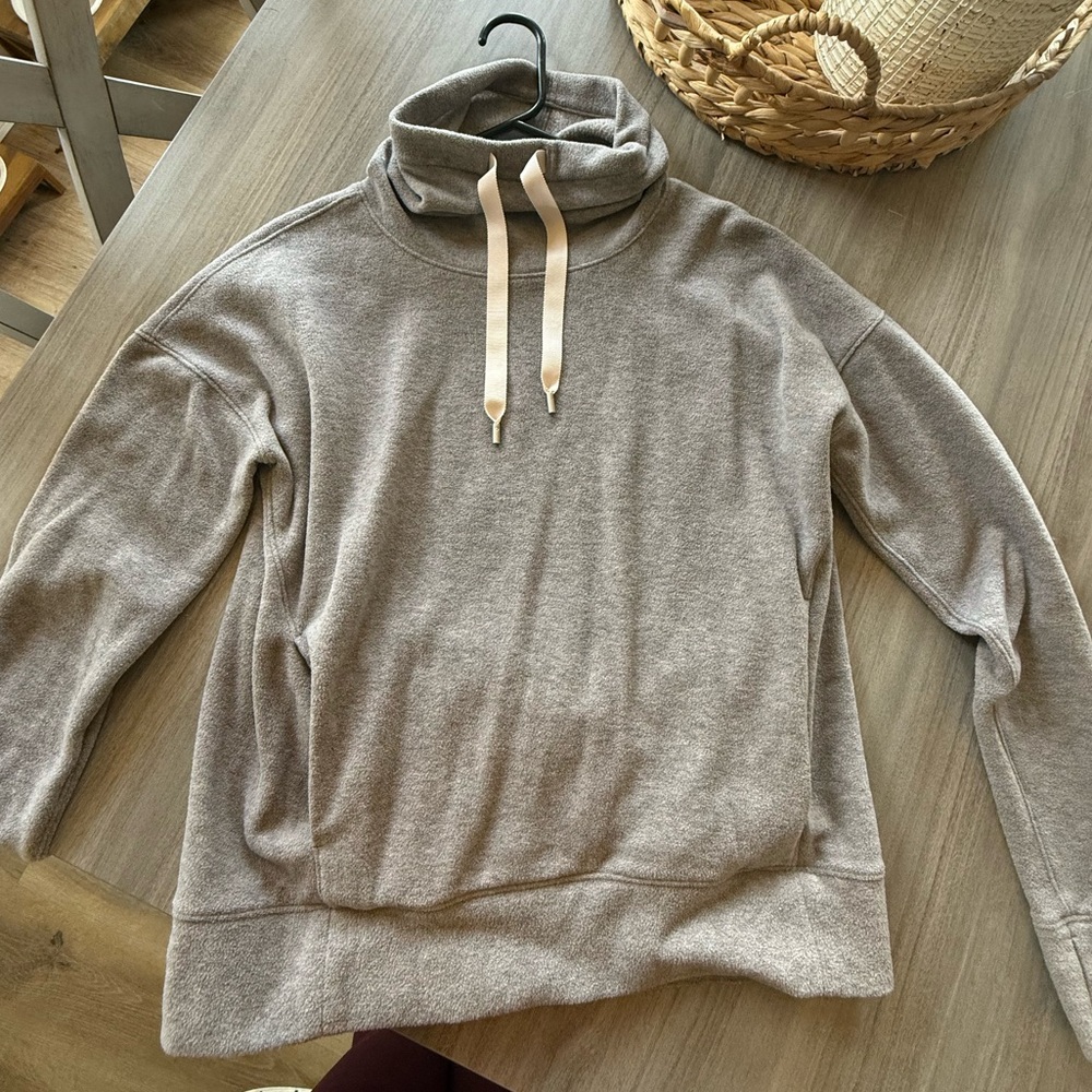lululemon Gray Cowl Neck Sweater